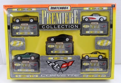 MATCHBOX PREMIERE CORVETTE CAR SET