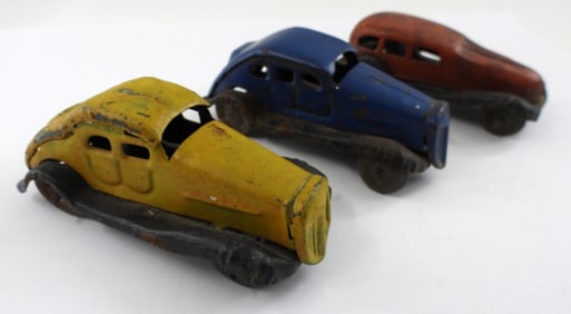 (3) Made in JAPAN TIN ANTIQUE CARS