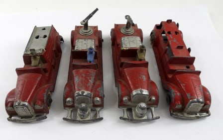 (4) TOOTSIE TOY FIRE ENGINES
