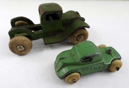 ARCADE? CAST IRON GREEN PICKUP TRUCK