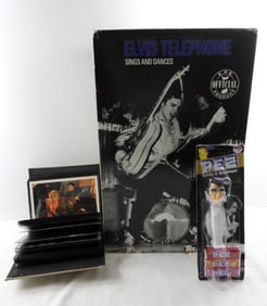 ELVIS TELEPHONE, PEZ DISPENSER & PHOTOS