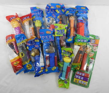 (15) PEZ DISPENDER LOT - GREAT MIX: MIXED CHARACTERS in SEALED PACKS