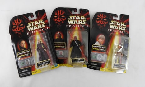 1998 STAR WARS EPISODE 1 FIGURES SET (3)