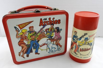 ARCHIES METAL LUNCH BOX WITH THERMOS