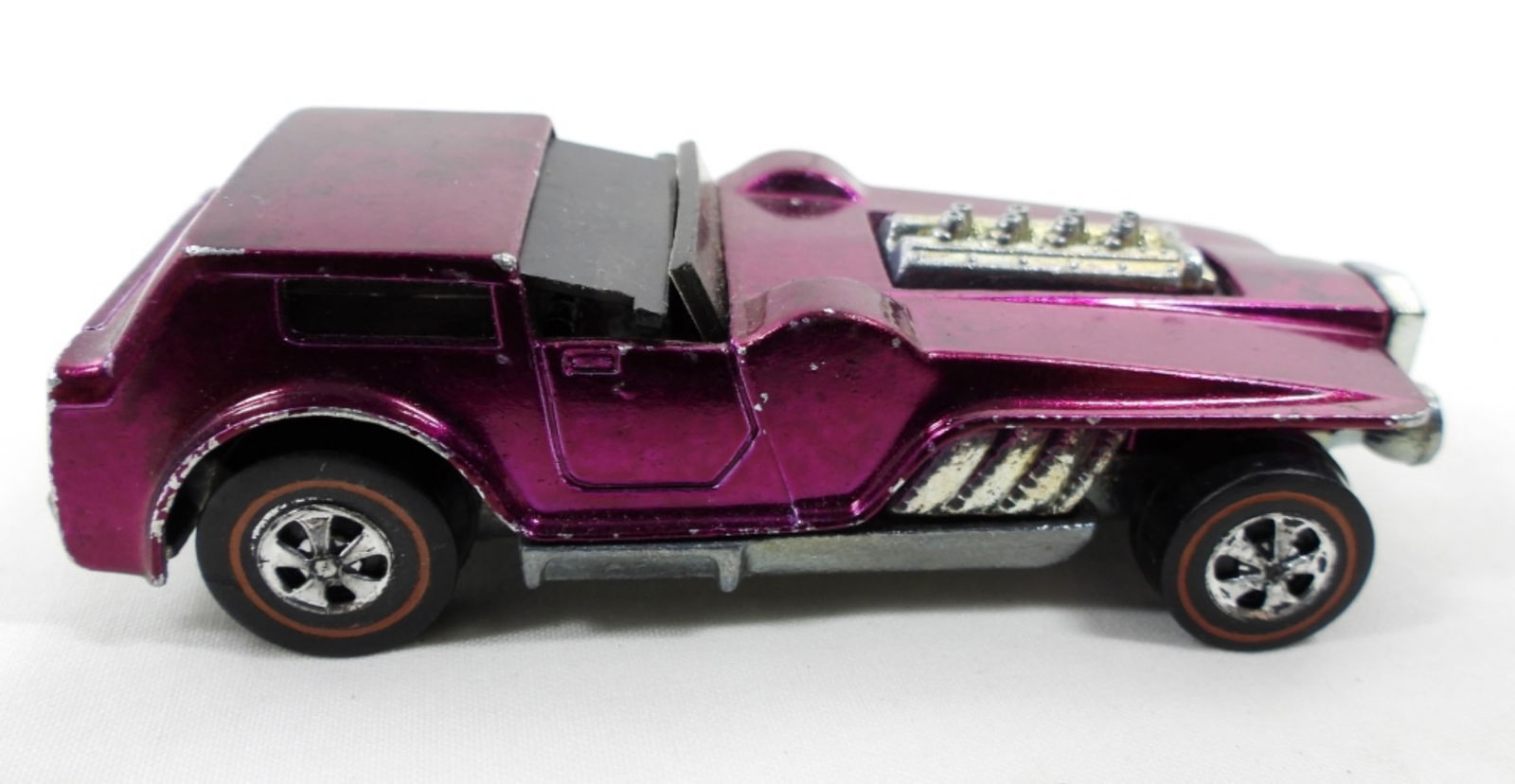 HOTWHEELS 1970 THE HOOD REDLINES: HOTWHEELS 1970 THE HOOD REDLINES- IN GOOD CONDITION DOES SHOW WEAR.PREOWNED.