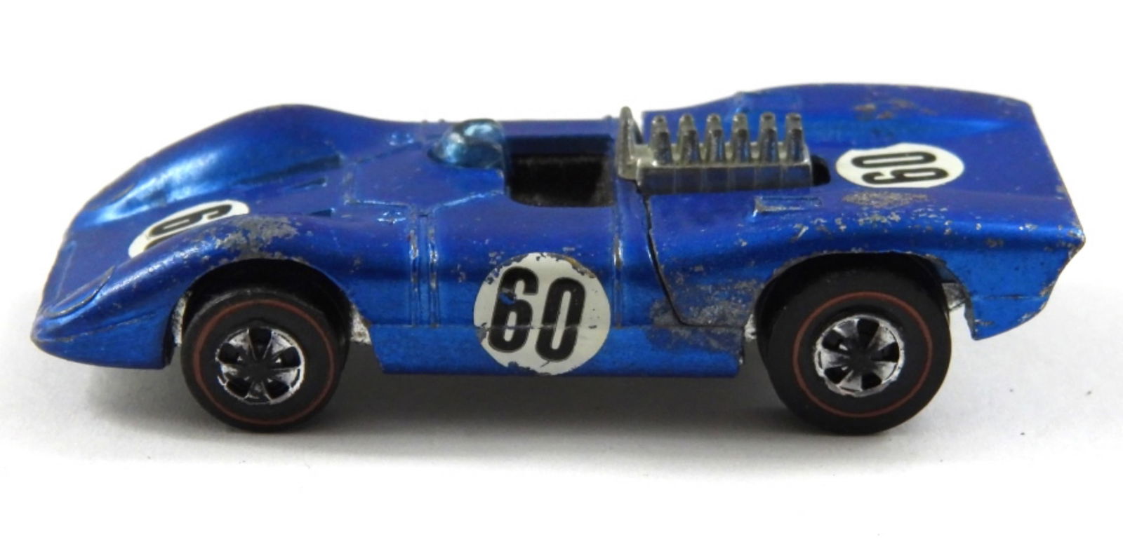 1969 REDLINE HOT WHEELS FERRARI 312P: 1969 REDLINE HOT WHEELS FERRARI 312P BLUE FINISH, GOOD CONDITION (SLIGHT WEAR ON FINISH)