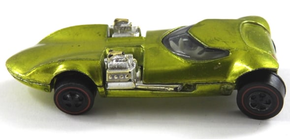 1968 REDLINE HOT WHEELS TWINMILL LIME GREEN