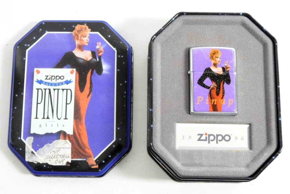 1996 UNFRIED ZIPPO PINUP GIRL JOAN "THE WINDY CIT (1 of 4)