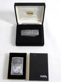 SEALED 1995 LION ZIPPO LIGHTER AND POCKETKNIFE