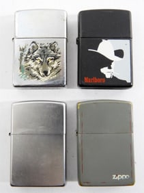 (4) ZIPPO COLLECTIBLE & CLASSIC LIGHTERS