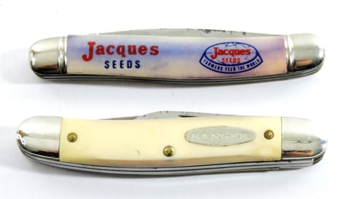 (2) SEED ADVERTISING KNIVES - JACQUES