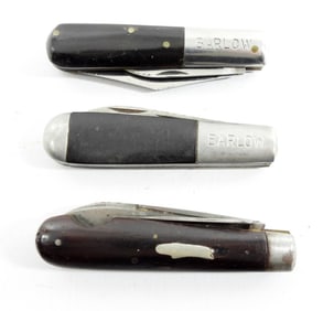 (3) VINTAGE KNIVES: (2) BARLOW