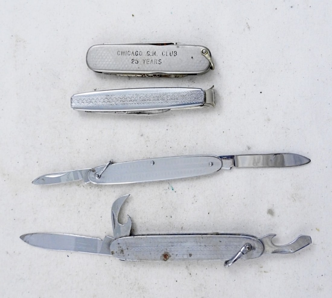(4) GENTLEMEN's POCKET KNIFE LOT (1 of 2)