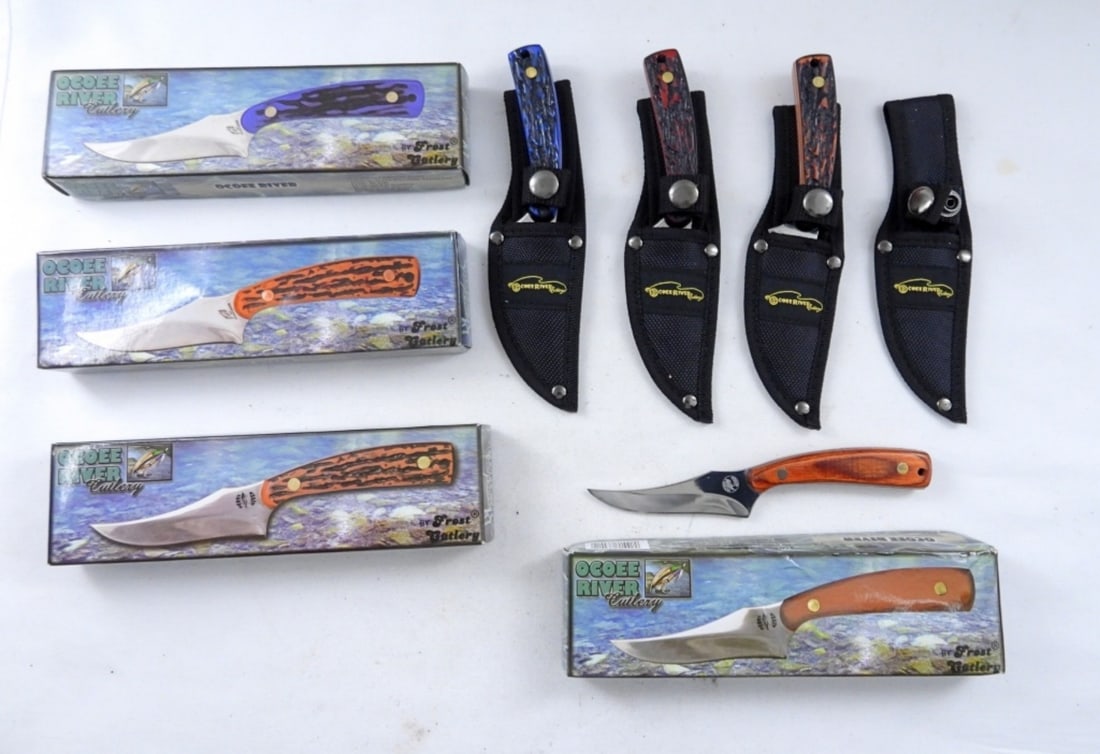 OCOEE RIVER 7" KNIVES WITH SHEATH (4) (1 of 3)