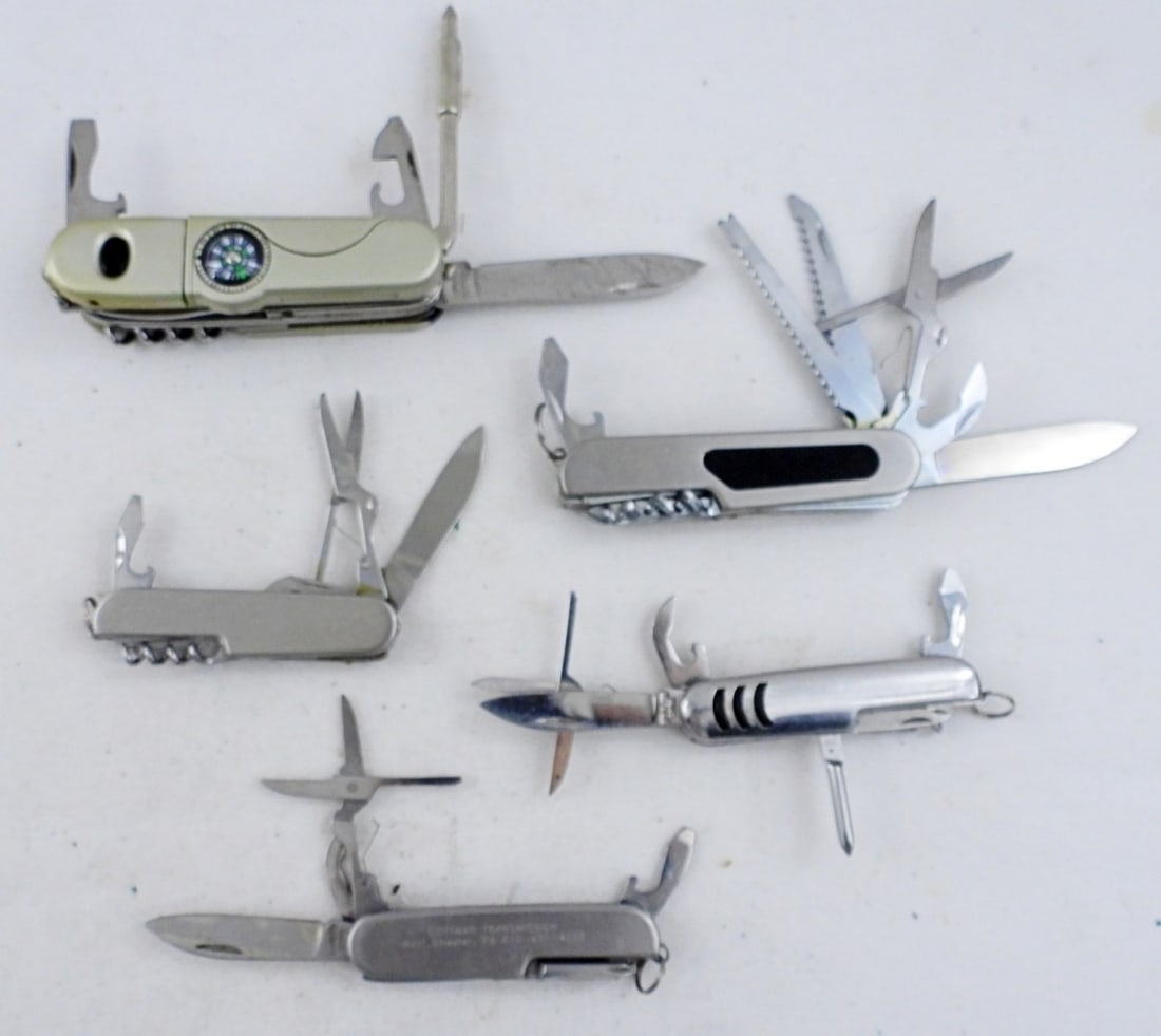 (5) MULTI- TOOL SILVER TONED LOT (1 of 2)