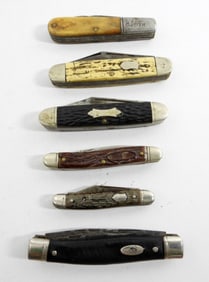 (6) VINTAGE POCKET KNIVES - IMPERIAL,