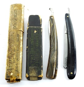 VINTAGE STRAIGHT EDGE RAZOR LOT (2)