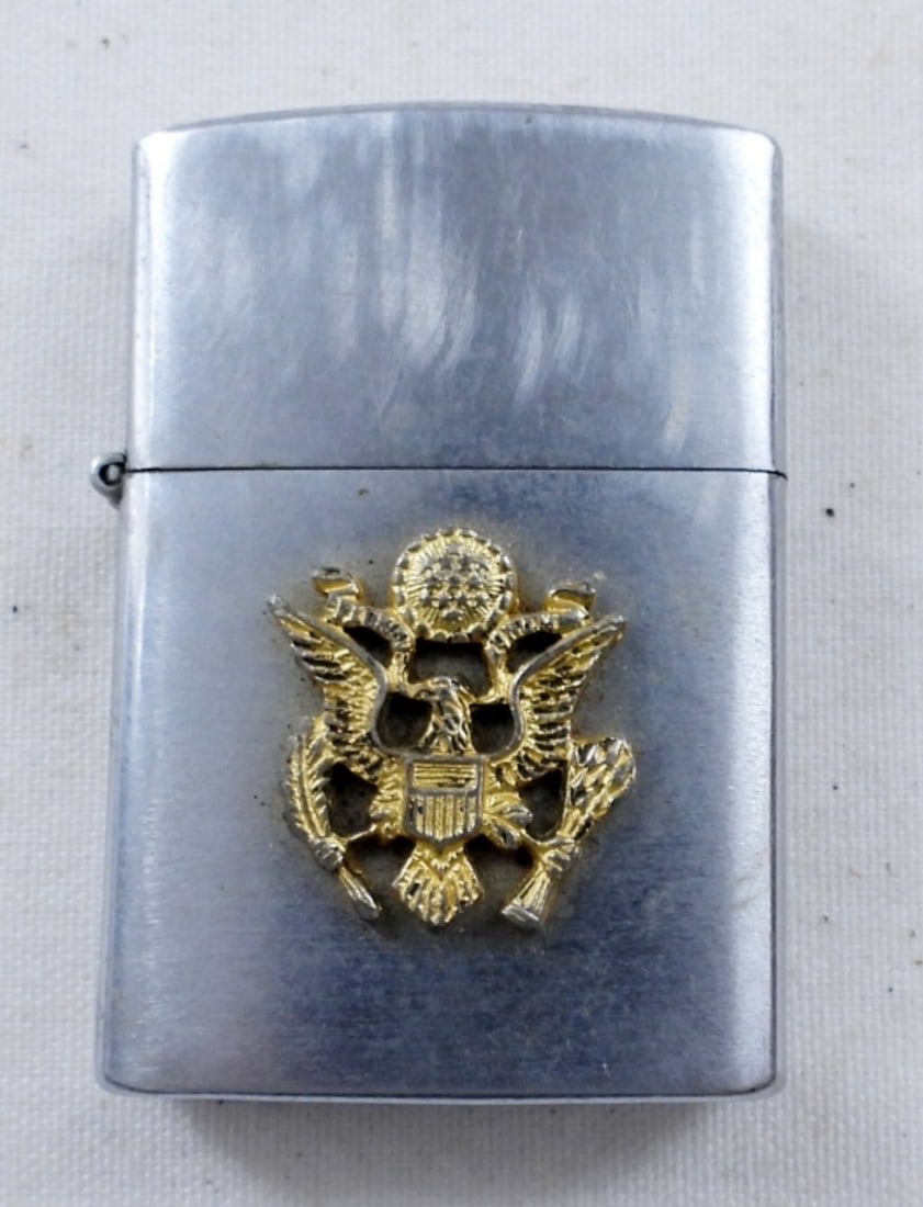 VTG 1960 CREST-CRAFT JAPAN ZIPPO: 1960 VINTAGE CREST CRAFT ZIPPO, FIRED, NO BOX.