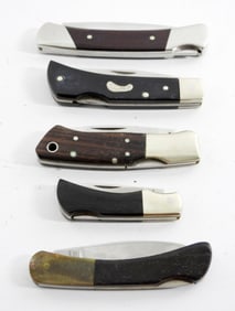 (5) SINGLE BLADE LOCKBACK KNIFE LOT