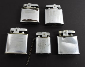 (5) VINTAGE LIGHTERS - ART DECO LOT