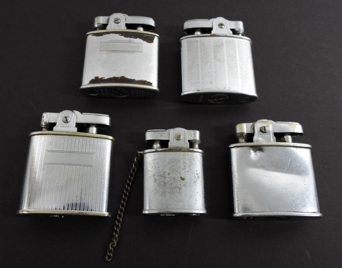(5) VINTAGE LIGHTERS - ART DECO LOT (1 of 3)