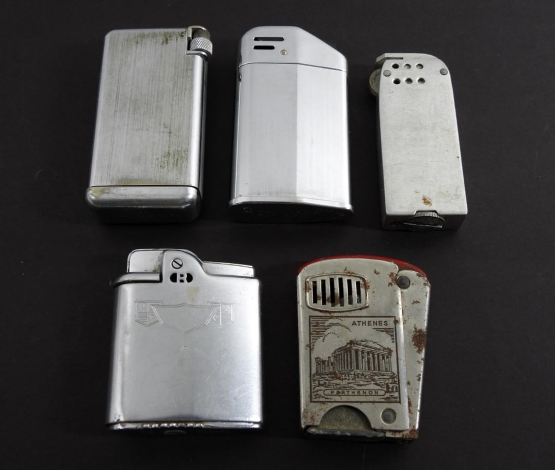 (5) VINTAGE LIGHTERS - UNIQUE LOT (1 of 3)