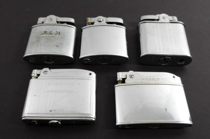 (5) VINTAGE LIGHTERS - ART DECO LOT