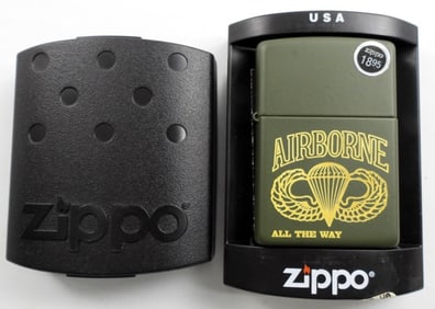 2004 SEALED/UNFIRED AIRBORN ALL THE WAY ZIPPO