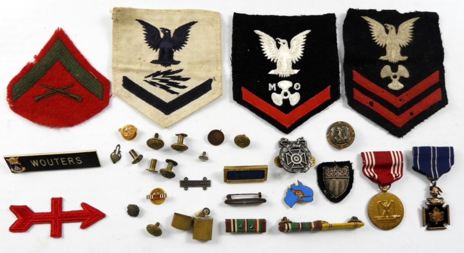 MERCHANT MARINES PIN, MWA MEDAL,: NAVY PATCHES, PINS & MORE
