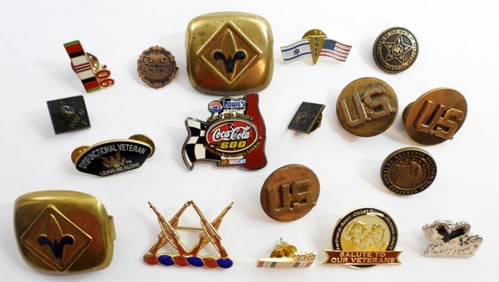 (19) VINTAGE ASSORTED PINS & MORE