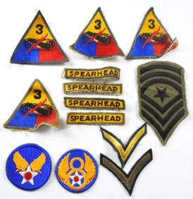 (13) MILITARY PATCHES - VARIOUS MIX