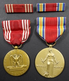 WWII FREEDOM MEDAL & GOOD CONDUCT