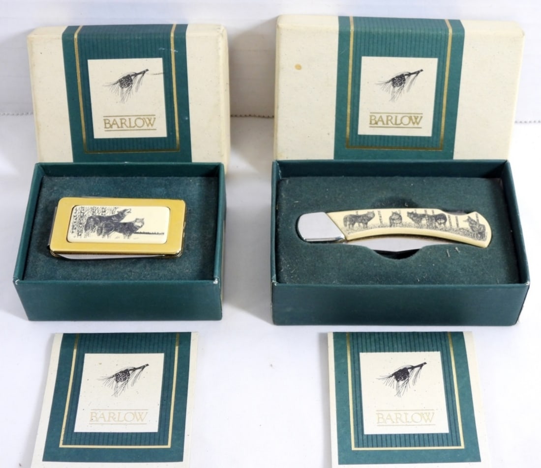 BARLOW SET (MONEY CLIP KNIFE AND POCKET KNIFE) (1 of 3)