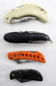 UNIQUE UTILITY POCKET KNIFE LOT (4)
