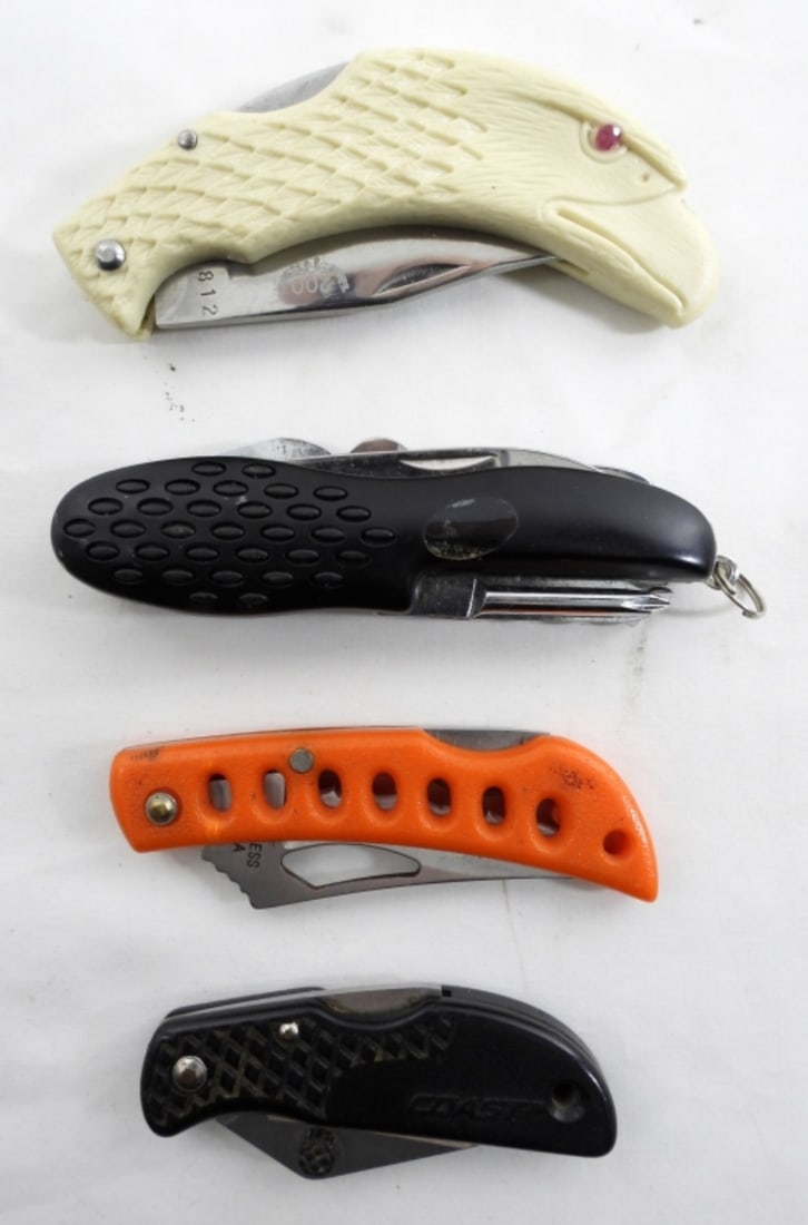 UNIQUE UTILITY POCKET KNIFE LOT (4) (1 of 2)