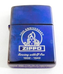 10TH ANNIVERSARY GI JOE ZIPPO