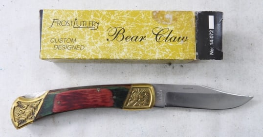 FROST CUTLERY BEAR CLAW LOCKBACK KNIFE