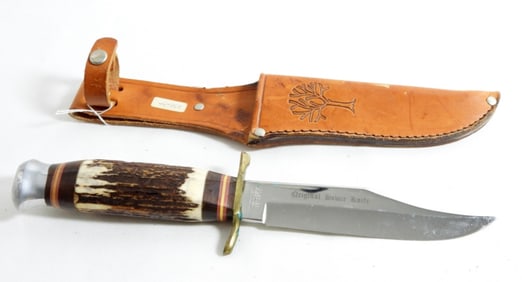 BOKER BOWIE STAG HANDLE KNIFE