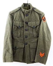 VINTAGE GREEN WOOL MILITARY OUTFIT