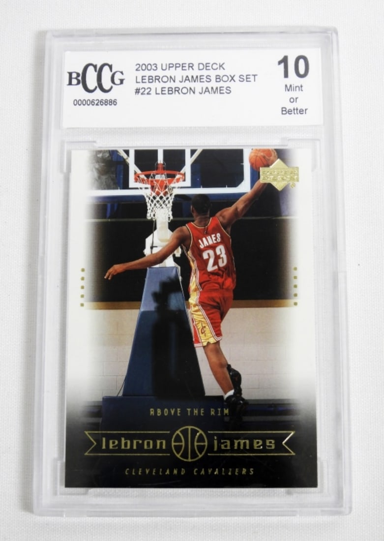2003 UPPER DECK LEBRON JAMES #22 BCCG 10 (1 of 2)