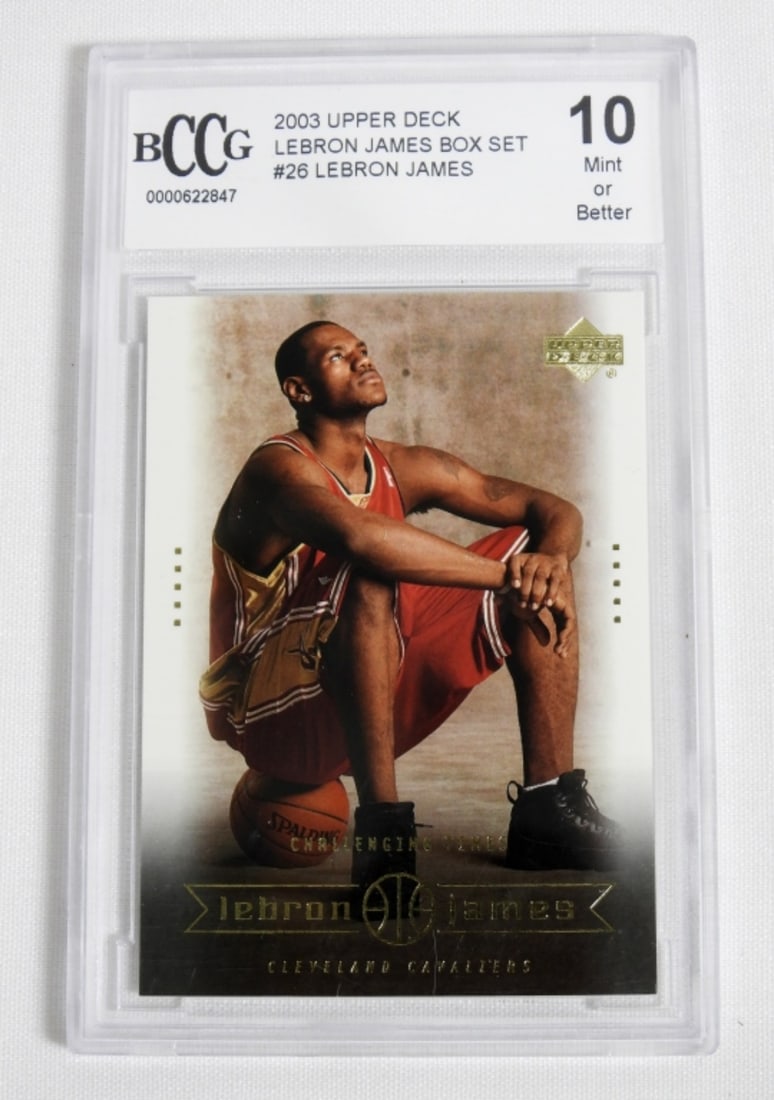 2003 UPPER DECK LEBRON JAMES #26 BCCG 10 (1 of 2)