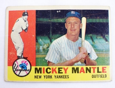 1960 TOPPS #350 MICKEY MANTLE