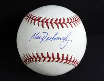 MOE DRABOWSKY AUTO BASEBALL JSA COA