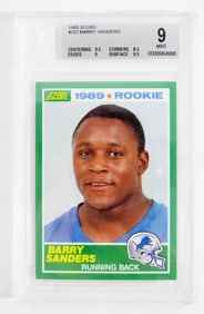 1989 #257 BARRY SANDERS BECKETT MT 9