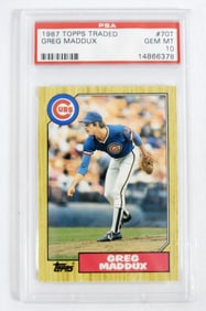1987 TOPPS GREG MADDUX PSA 10