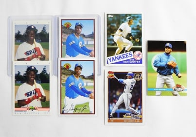 (5) KEN GRIFFEY JR (2) KEN GRIFFEY Sr CARDS