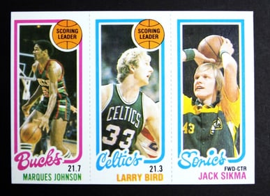 1980/81 TOPPS JOHNSON/BIRD/SIKMA