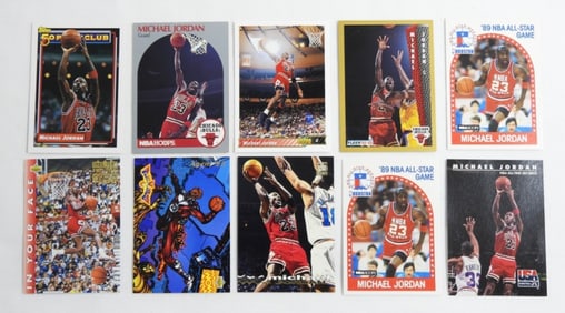 (10) MICHAEL JORDAN BASKETBALL CARDS