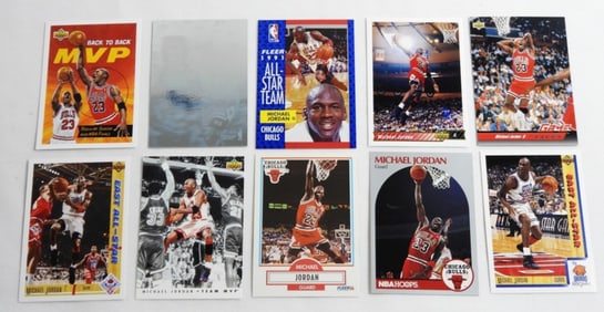 (10) MICHAEL JORDAN BASKETBALL CARDS