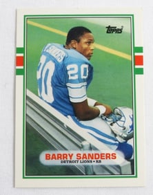 1989 TT BARRY SANDERS ROOKIE CARD #83T
